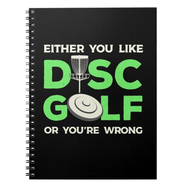 Caderno Espiral Você Gosta de Disc Golf (Frente)
