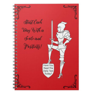 Caderno Espiral "Você Leu o Texto Diário de Hoje?"