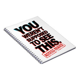 Caderno Espiral Você não deveria ver isso