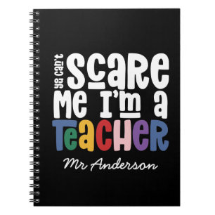 Caderno Espiral Você não pode me assustar com o presente de tipogr