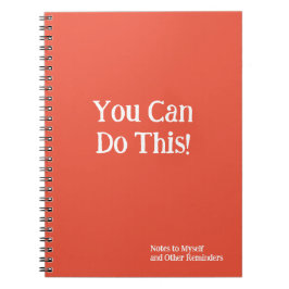 Caderno Espiral Você Pode Fazer Isso! Notas para mim - Branco Lara