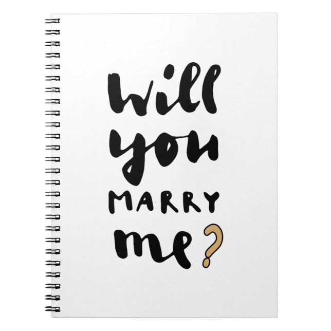 Caderno Espiral Você vai me casado? (Frente)