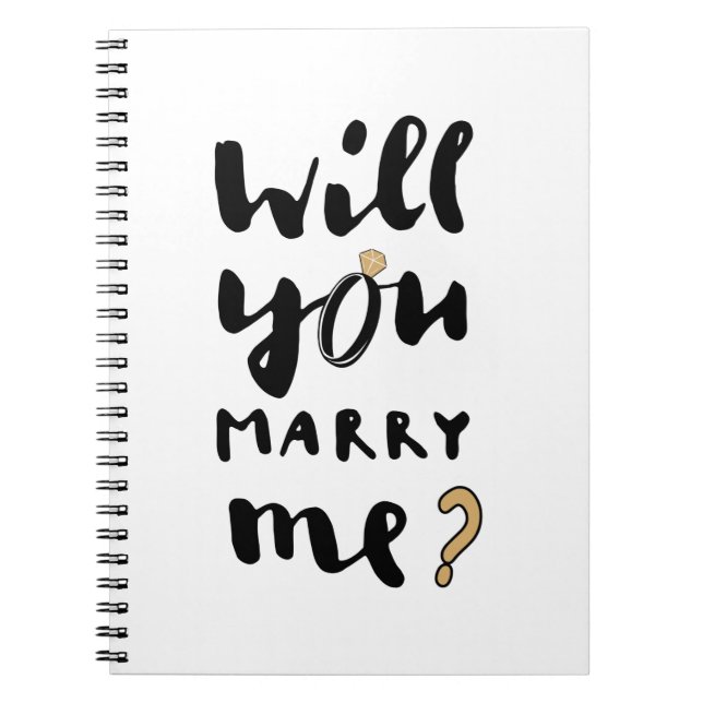 Caderno Espiral Você vai me casado? (Frente)