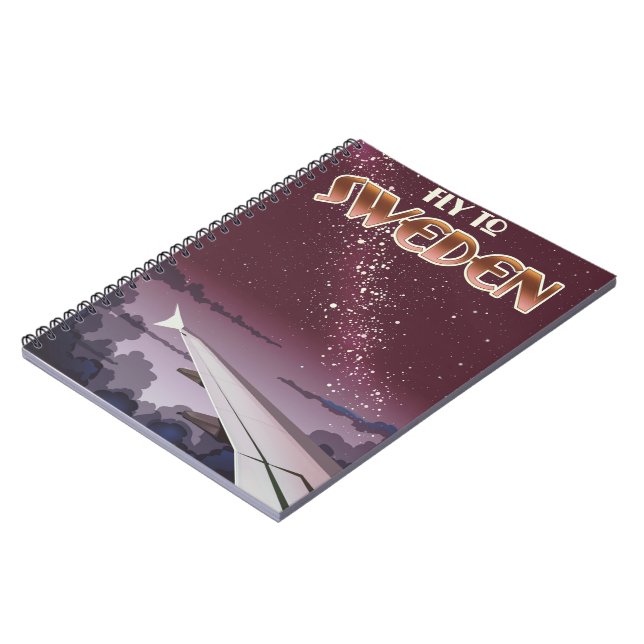 Caderno Espiral Voe para a Suécia (Left Side)