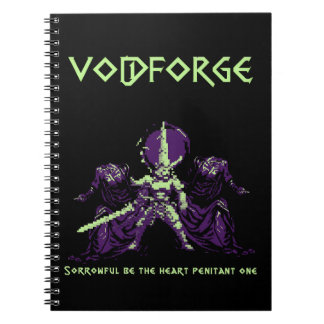 Caderno Espiral Voidforge "Penitente" Arte Pixel de Fantasia Sombr