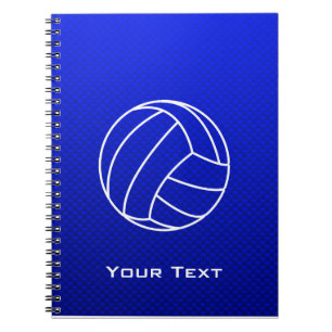 Caderno Espiral Voleibol azul profundo
