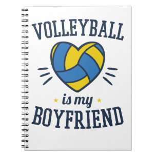 Caderno Espiral Voleibol É Minha Namorado