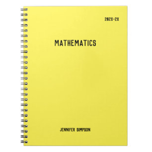 Caderno Espiral Voltar à escola com etiquetas de assunto personali