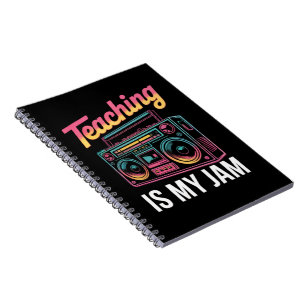 Caderno Espiral Voltar às Aulas Retro Ensino é Minha Paixão 80s