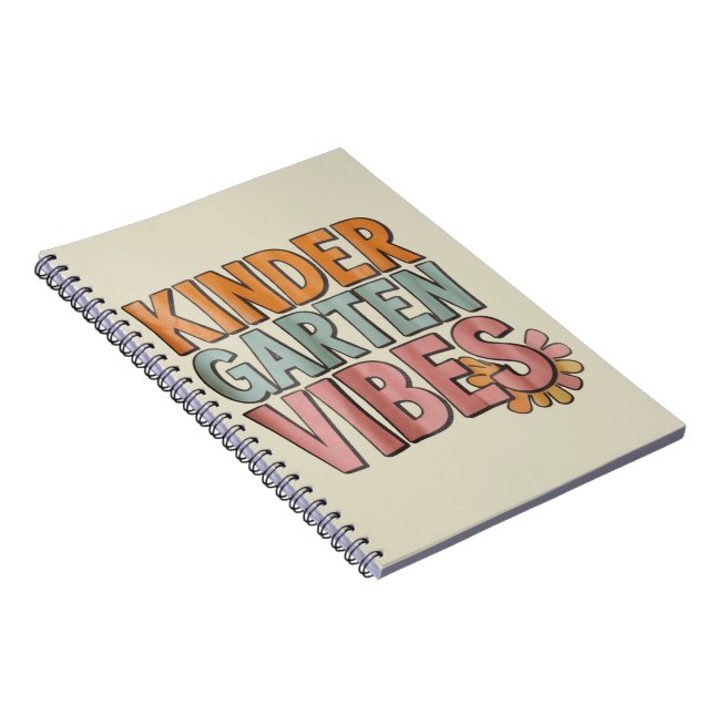 Caderno Espiral Voltar às Escolas de Maternal Pré K Primeira Série (Lado Direito)
