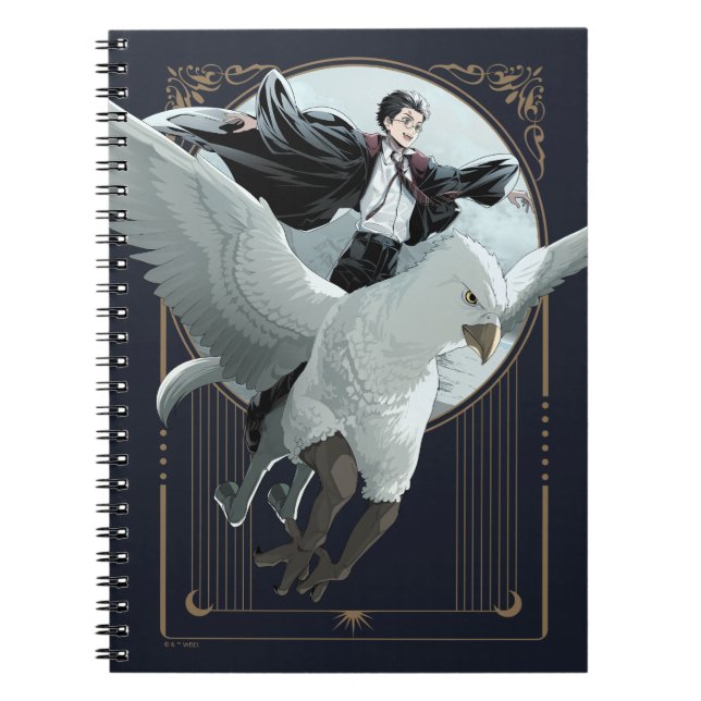 Caderno Espiral Voo Anime HARRY POTTER™ com Buckbeak (Frente)