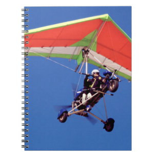 Caderno Espiral Voo de ultraleve no céu, Cabo Ocidental