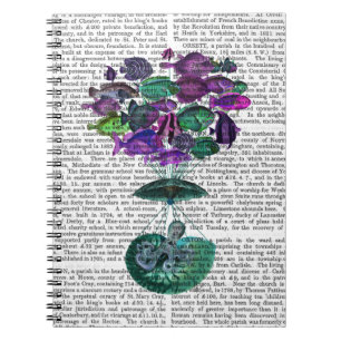 Caderno Espiral Voo Do Balão De Ar Quente De Peixe