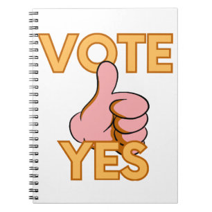 Caderno Espiral Votar sim