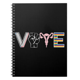 Caderno Espiral Vote Livros Banidos Direitos Reprodutivos BLM LGBT