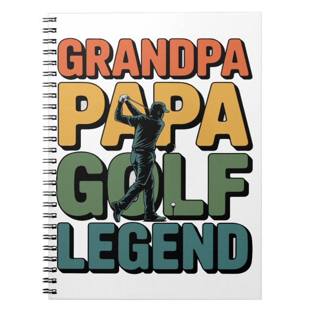 Caderno Espiral Vovô da Legenda Golf (Frente)