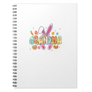 Caderno Espiral Vovó Páscoa Vovó Coquete Orelhas de Coelho Ovos Ce