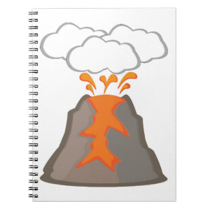 Caderno Espiral Vulcão