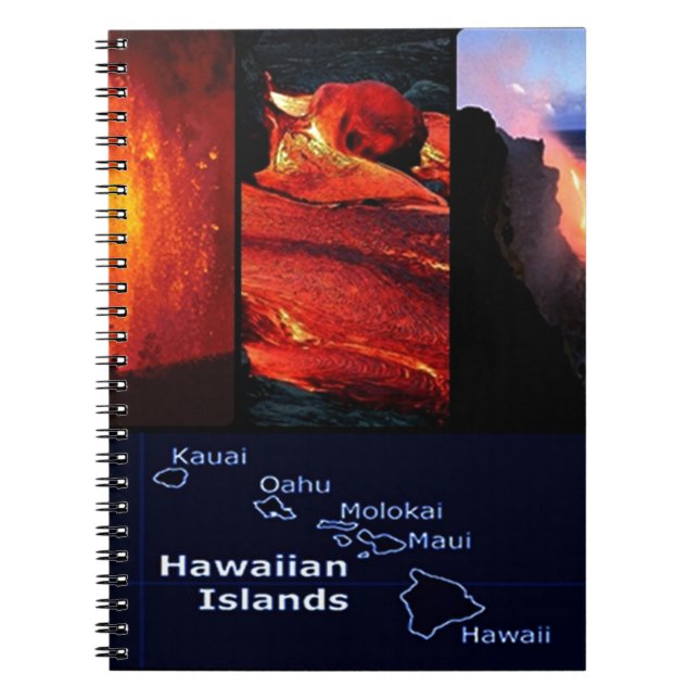 Caderno Espiral Vulcão do Havaí (Frente)