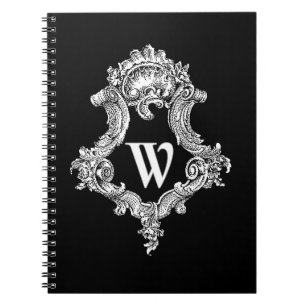 Caderno Espiral W Monograma Inicial