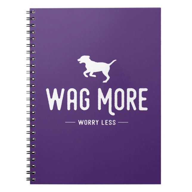 Caderno Espiral Wag Mais Preocupada Menos (Frente)