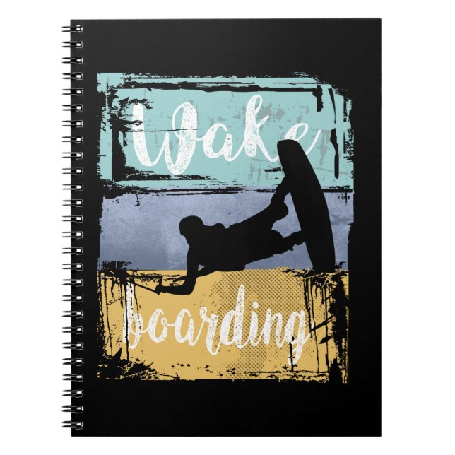 Caderno Espiral Wakeboard Retro Wakeboard (Frente)