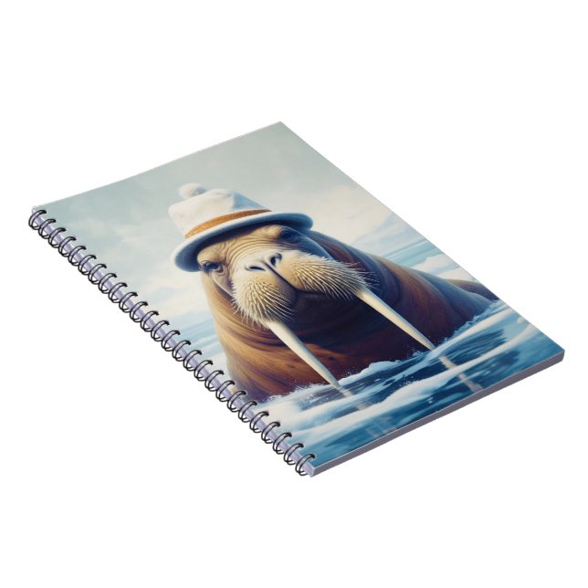 Caderno Espiral Walrus com chapéu (Lado Direito)