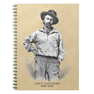 Caderno Espiral Walt Whitman Bicentennial Birthday