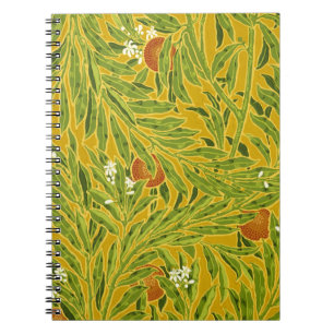 Caderno Espiral Walter Crane, A Árvore Laranja Nouveau