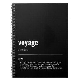 Caderno Espiral WanderTag - Notebook Preto de Voyage