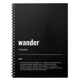 Caderno Espiral WanderTag - Notebook Preto Mais Vasto