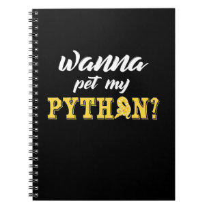 Caderno Espiral Wanna Pet My Python