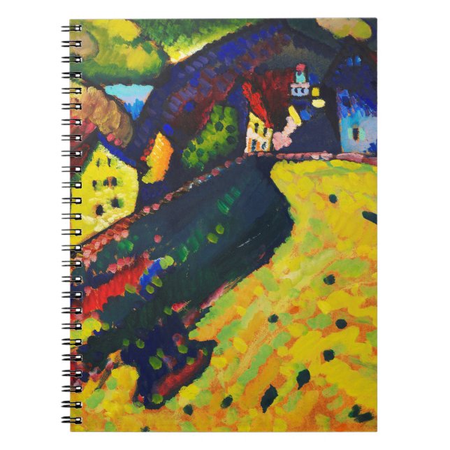 Caderno Espiral Wassily Kandinsky. Casas em Murnau. Expressionismo (Frente)