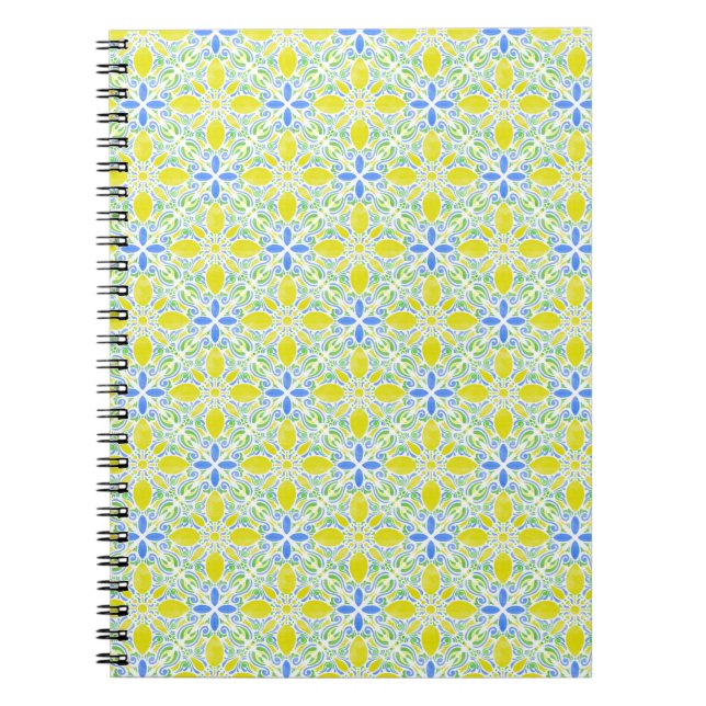 Caderno Espiral Watercolor Geo _ Citrus (Frente)