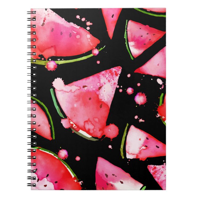 Caderno Espiral Watercolor Melancia 2 (Frente)