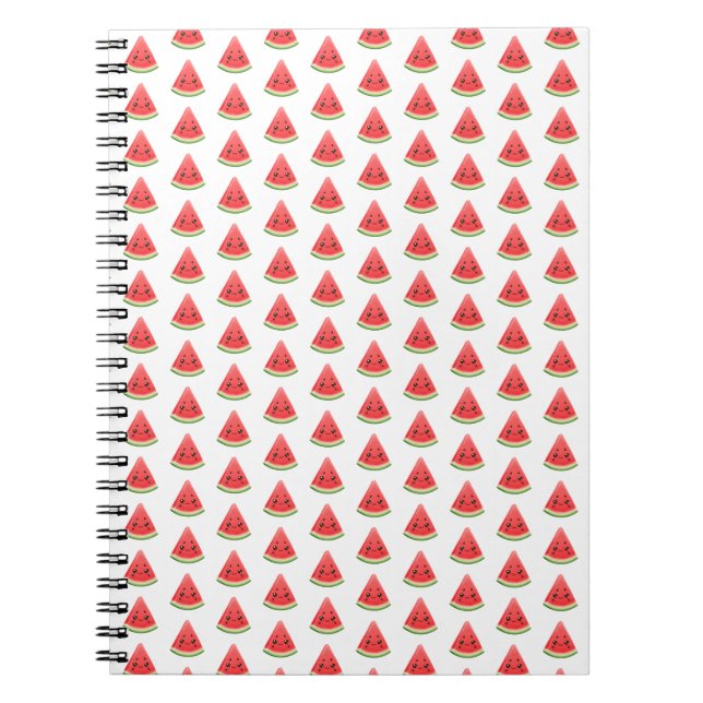 Caderno Espiral Watermelon Custom Notebook - Funny Fruits Journal (Frente)