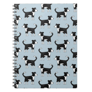 Caderno Espiral Welsh Border Collie Sheepdog Cute Patterno