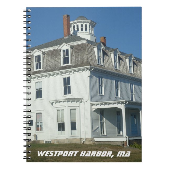 Caderno Espiral Westport Harbour, Massachusetts Cottage (Frente)