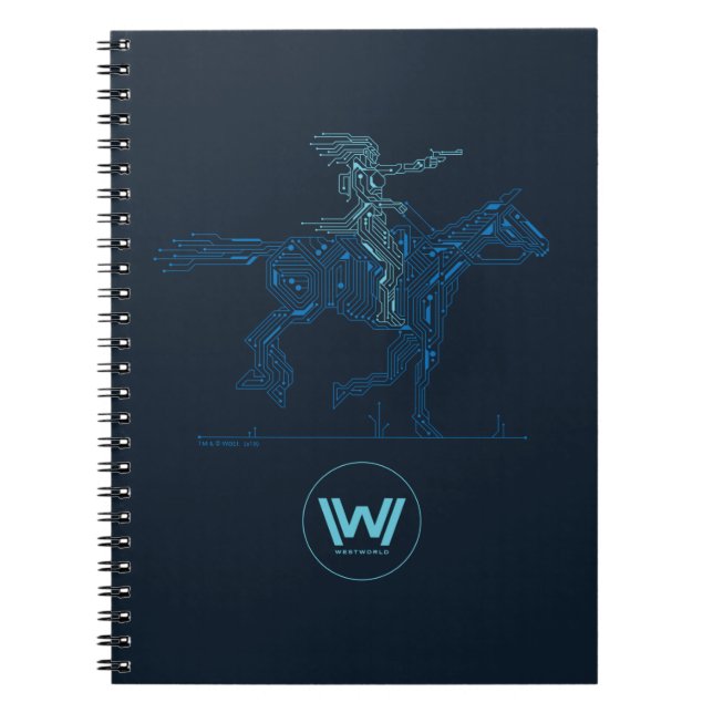 Caderno Espiral Westworld | Gráfico do Circuito de Cavalo Anel Dol (Frente)