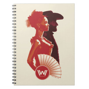 Caderno Espiral Westworld Maeve & retrato do estêncil de Hector