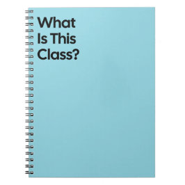 Caderno Espiral What Is This Class Notebook