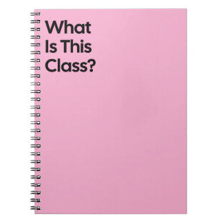 Caderno Espiral What Is This Class Notebook