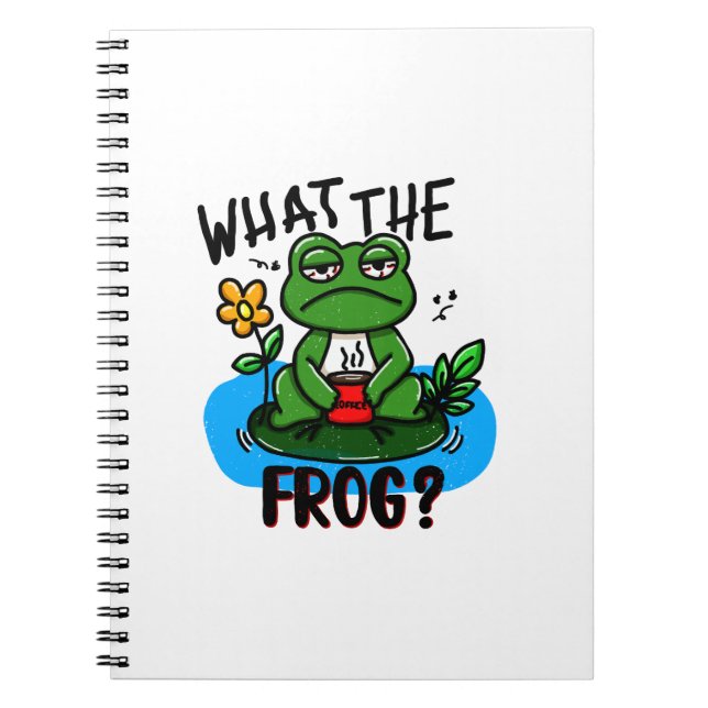 Caderno Espiral What the frog? (Frente)