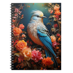 Caderno Espiral Whimsic Nature Blue Bird