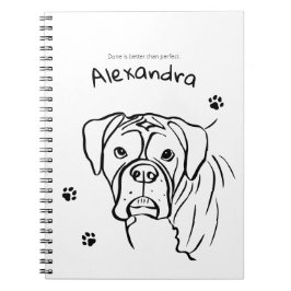 Caderno Espiral Whimsical Boxer: Texto Editável