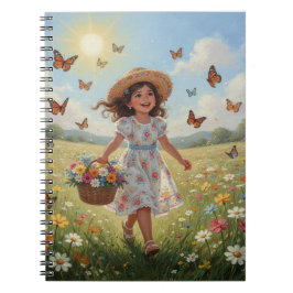 Caderno Espiral Whimsical Girl Notebook