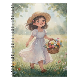 Caderno Espiral Whimsical Girl Notebook