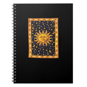 Caderno Espiral Whimsigoth 90s Sun e Moon