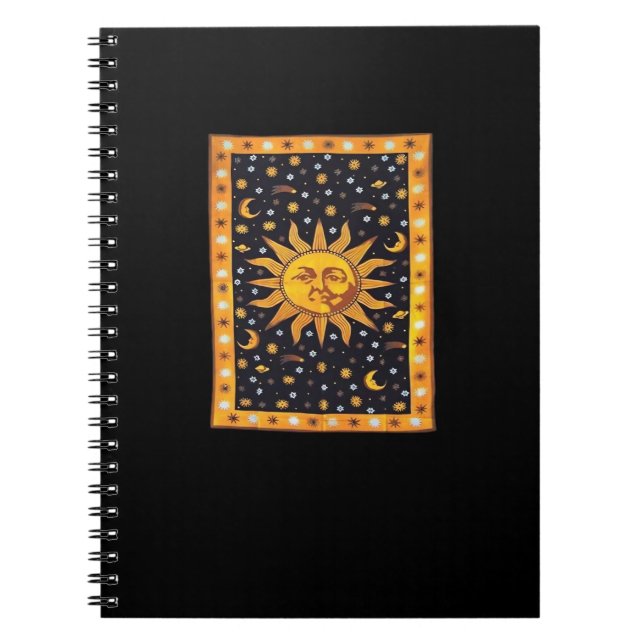 Caderno Espiral Whimsigoth 90s Sun e Moon (Frente)