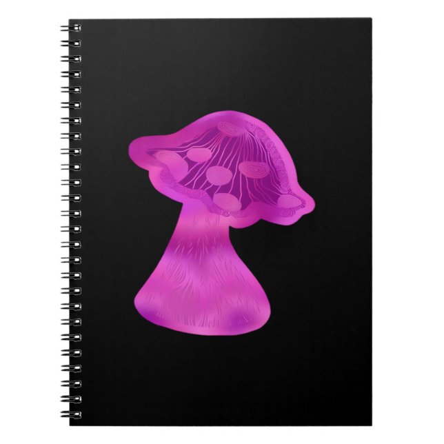 Caderno Espiral Whimsigoth Zen Pattern Mushroom (Frente)